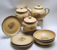 Столовый сервиз из обожженной глины De Silva 9 предметов