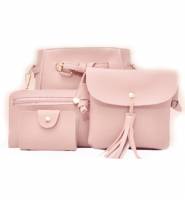 Набор сумок "LaCartera" женский, кожзам, 2 сумки, визитница, косметичка, цвет в ассортименте