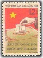 (1960-015) Марка Вьетнам "Голосование"    Выборы в Национальное Собрание I Θ
