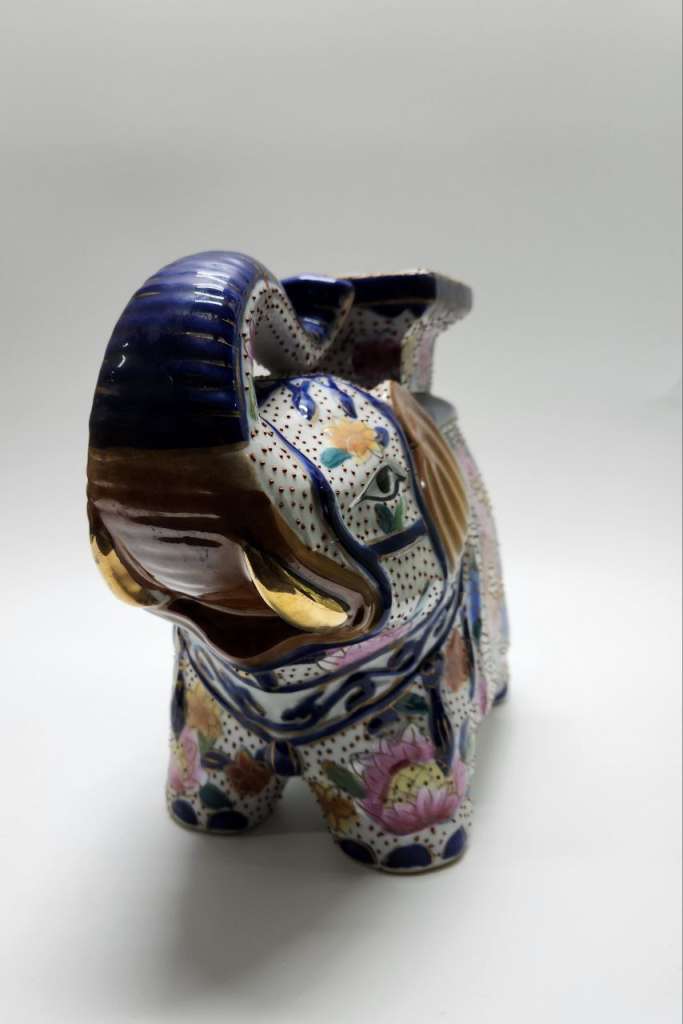 Большой Слон фарфор Фигурка Статуэтка садовая интерьерная