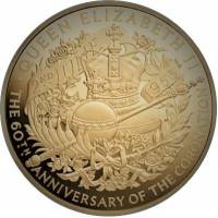 (№2013) Монета Великобритания 2013 год 1,000 Pounds (60-летие коронации - золото)
