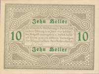 (№1920) Банкнота Австрия 1920 год "10 Heller"