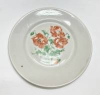 Тарелка десертная маки, Пролетарий, 40-е годы СССР