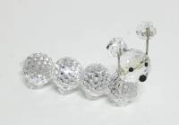 Сувенир "Гусеница", 2,5*3,5 см, хрусталь Asfour, Египет, новый