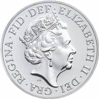 (2016) Монета Великобритания 2016 год 6 пенсов "Елизавета II"  Серебро Ag 925  AU