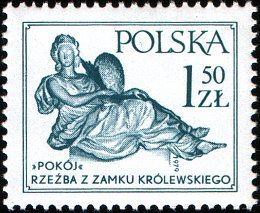 (1979-023) Марка Польша &quot;Композиция 'Мир'&quot;    Стандартный выпуск III Θ