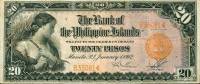 (,) Банкнота Филиппины 1912 год 20 песо    UNC