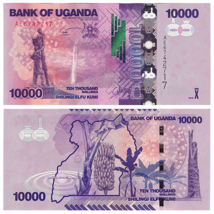 (2010) Банкнота Уганда 2010 год 10 000 шиллингов    UNC