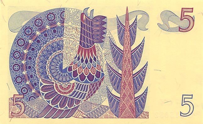 (,) Банкнота Швеция 1977 год 5 крон &quot;Густав I Васа&quot;   UNC