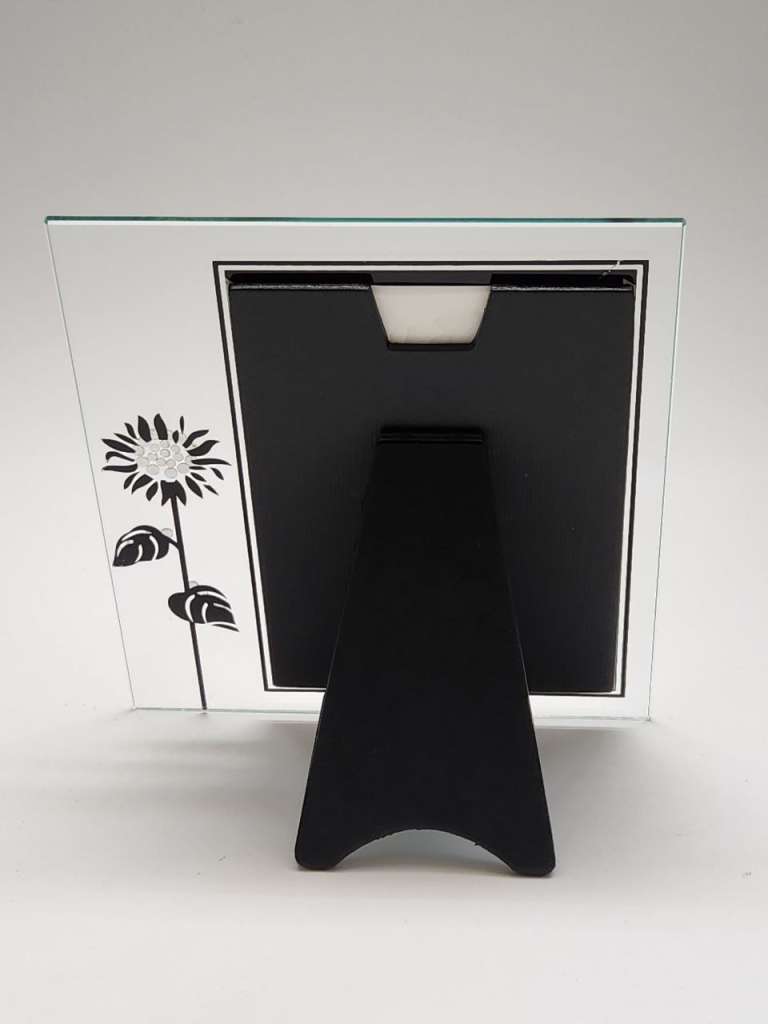 Фоторамка настольная стекло стразы 19х17 см для фото 10 х 15 см новая