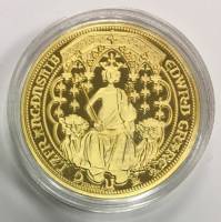 Реплика Монета Англия Не указан год Двойной Леопард  Золочение  PROOF