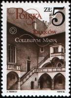 (1986-004) Марка Польша "Коллегиум Майус"    Реставрация памятников в Кракове II Θ