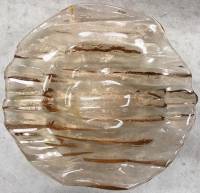 Блюдце-конфетница, рефлёное, цветное стекло, (сост. на фото)