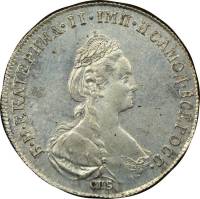 (1796, СПБ ТI IС) Монета Россия-Финдяндия 1796 год 50 копеек   Серебро Ag 750  VF