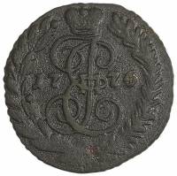 (1776, ЕМ) Монета Россия-Финдяндия 1776 год 1/4 копейки   Полушка Медь  UNC