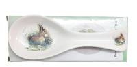 Подставка для ложки "Заяц", новая, доломит, 25*9 см, Китай
