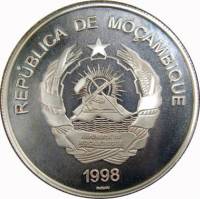 () Монета Мозамбик 1998 год 10000  ""   Биметалл (Серебро - Ниобиум)  UNC