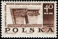 (1967-079) Марка Польша "Памятник в Ламбиновице"   Памятники жертвам Второй Мировой войны №3 II Θ