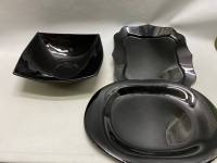 Набор посуды стеклокерамика 2 блюда и салатник