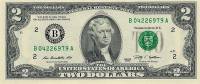 (2009b) Банкнота США 2009 год 2 доллара "Томас Джефферсон"   UNC