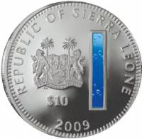 (№2009) Монета Сьерра-Леоне 2009 год 10 Dollars (Мариан Святыни - Мариацелль)