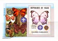 (№2002-137) Блок марок Нигер 2002 год "Саламин parhassus", Гашеный