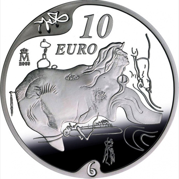 () Монета Испания 2004 год 10 евро &quot;&quot;  Биметалл (Серебро - Ниобиум)  PROOF