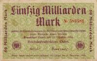 (№1923P-S1233) Банкнота Германия 1923 год "50,000,000,000 Mark"