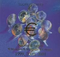 (1999, 2000, 2001, 24м) Набор монет Финляндия 1999, 2000, 2001 год "3 набора в одном"   UNC