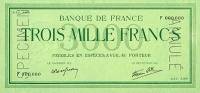 (№1938P-104) Банкнота Франция 1938 год "3,000 Francs"