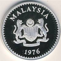 (№1976km19) Монета Малайзия 1976 год 15 Ringgit (Сохранения - Малазийский Гаур)