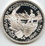 (№1986xs26) Монета Швейцария 1986 год 50 Francs (Федеральный фестиваль в Аппенцелле)