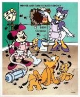 (№1995-456) Блок марок Гайана 1995 год "Минни и обслуживание Daisdy039s номера", Гашеный