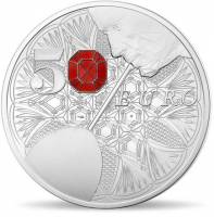 (№2014km2182) Монета Франция 2014 год 50 Euro (250 лет баккара)