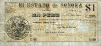 () Банкнота Мексика 1913 год 1  ""   UNC