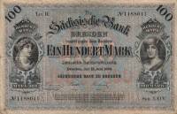 (№1890P-S952a.2) Банкнота Германия 1890 год "100 Mark"