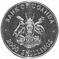 () Монета Уганда 1995 год 2000 шиллингов ""   PROOF