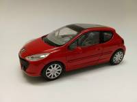 Модель авто масштаб 1:43 Peugeot 207 красный New Ray без коробки