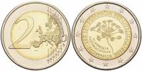 (004) Монета Словения 2010 год 2 евро "Ботанический сад"  Биметалл  UNC