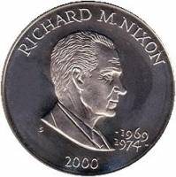 () Монета Либерия 2000 год 5 долларов ""   AU