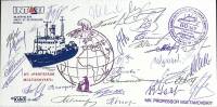 1997-год  Конверт спецгашение Россия Профессор Мултановский, с афтографами экипажа   , Печать ПД Мар