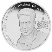(№2003km33) Монета Олдерни 2003 год 50 Pounds (Принц Уильям)