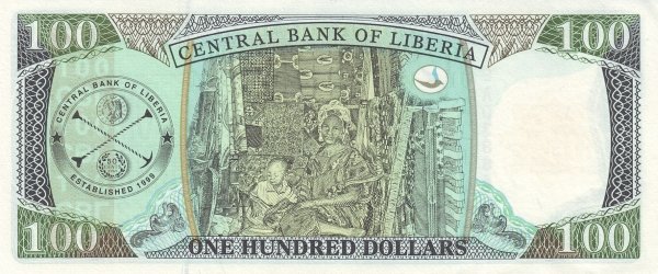 Банкнота Либерия 2004 год 100 долларов Уильям Ричард Толберт   UNC
