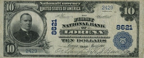 (№1901P-FR-626b) Банкнота США 1901 год &quot;10 Dollars&quot;