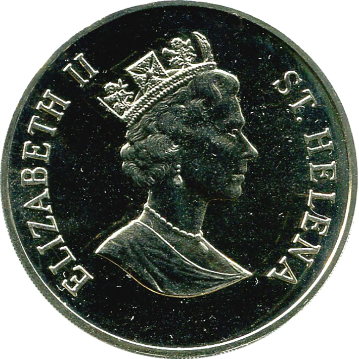 (1998) Монета Остров Святой Елены 1998 год 50 пенсов &quot;Малый зуёк&quot;   UNC