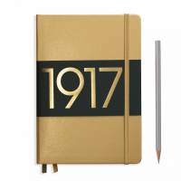 Книга для записей Medium A5 на 251 страницу в точку, GOLD. Leuchtturm1917, #355676
