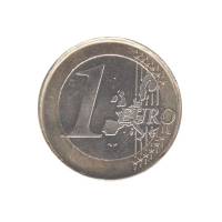 (2002) Монета Ирландия 2002 год 1 евро  1. Старая карта ЕС Биметалл  XF