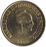 (№2006km902) Монета Дания 2006 год 20 Kroner (Колокольня Graring)