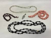 Колье, бусы, подвеска из натуральных и искусственных материалов, 5 шт