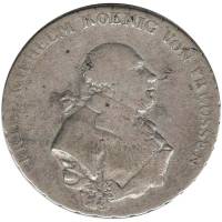 1791A Монета Германия (Пруссия) 1791 год 1 талер Фридрих Вильгельм II  Серебро Ag 520  VF